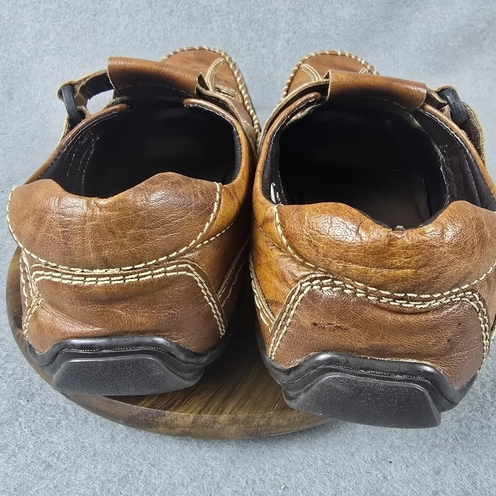 Buckaroo men's cameron tan leather sandals size 42 ,shoes**SALE**